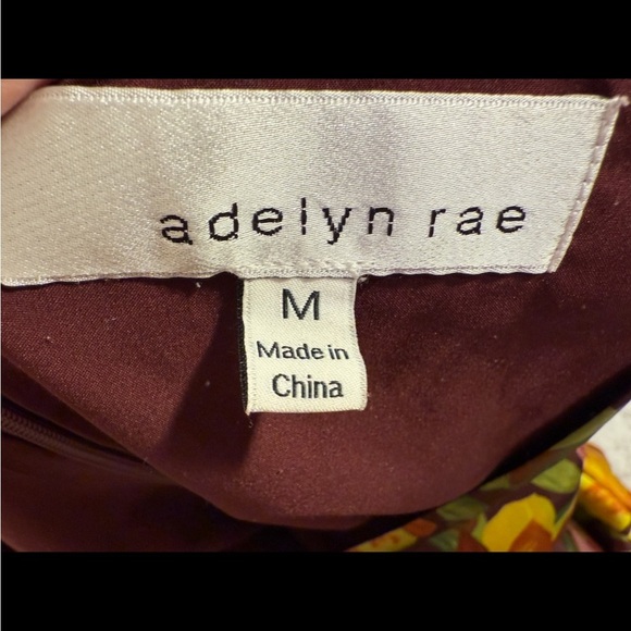 Adelyn Rae Pauline Floral Puff Sleeve Mini Dress Size M - Picture 9 of 12